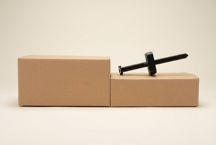 Cutting a corrugated box down to size with the BoxPal Pro 2.0 box resizing tool
