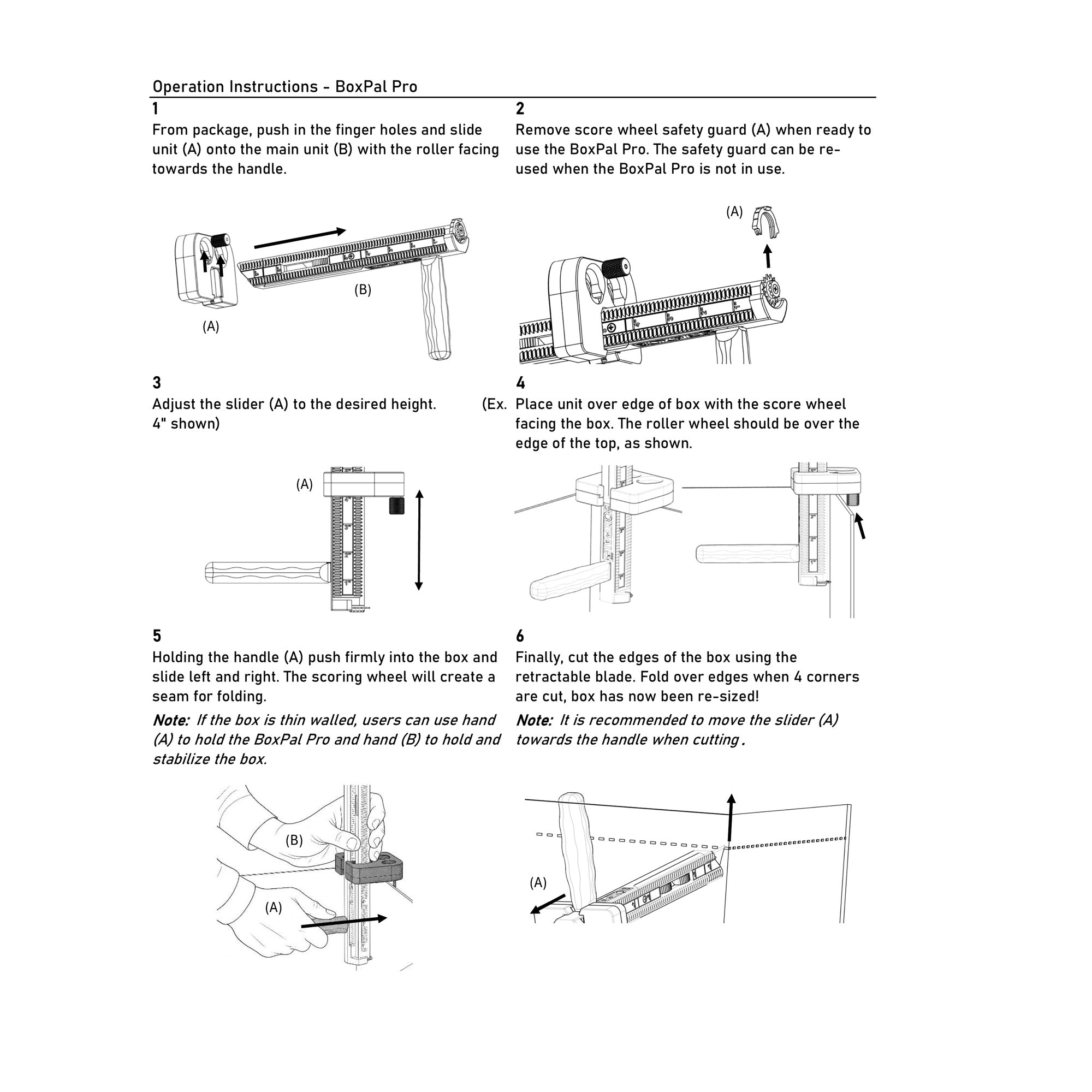 BoxPal Pro |  All-in-One Box Resizer Tool (2 Pack)